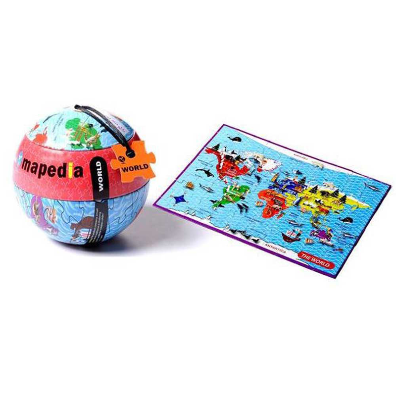 Mapedia - illustrated map puzzles 'world map', , medium image number null