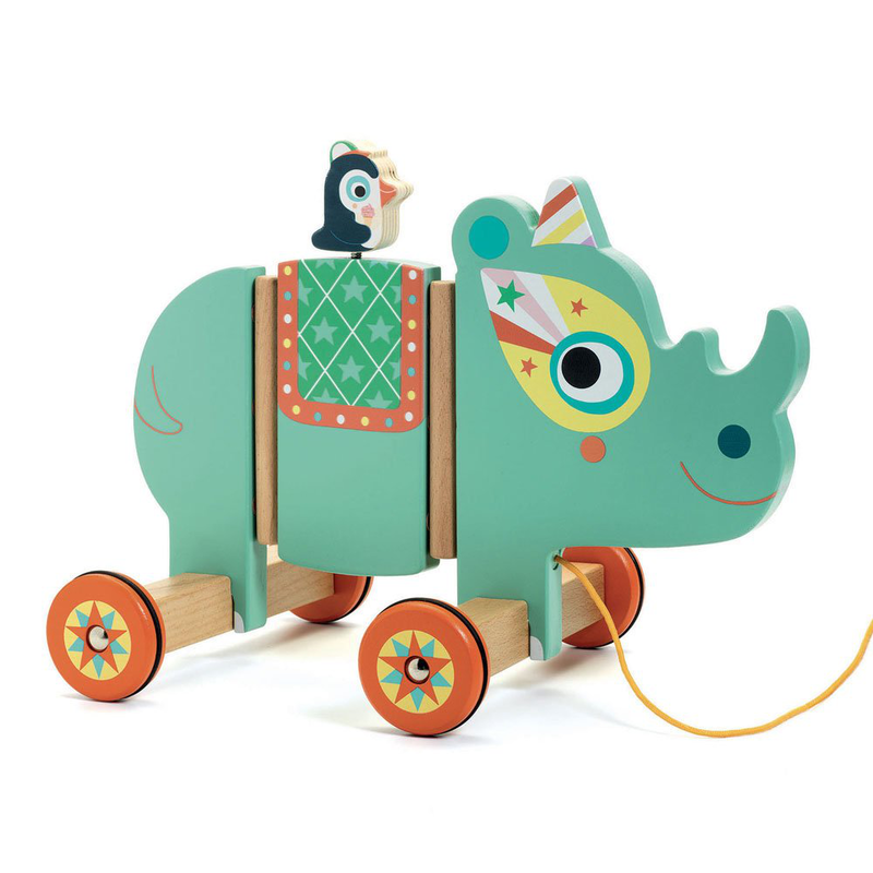 Vilma rhino pull along, , medium image number null