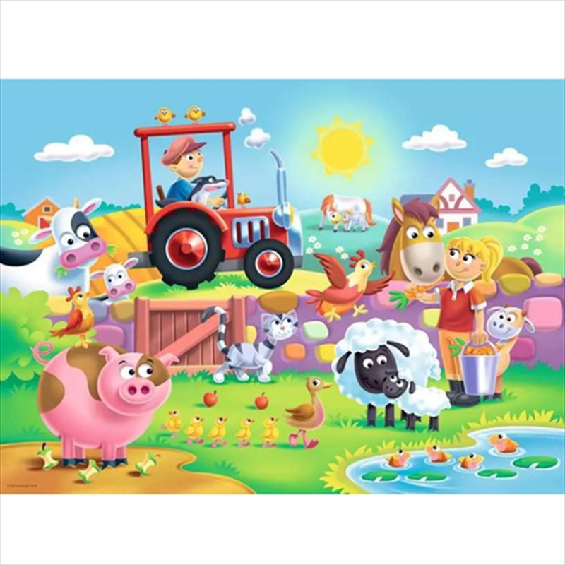 Product image: Ravensburger 16pcs - floor puzzle fun on the farm first 12004066, , medium-null
