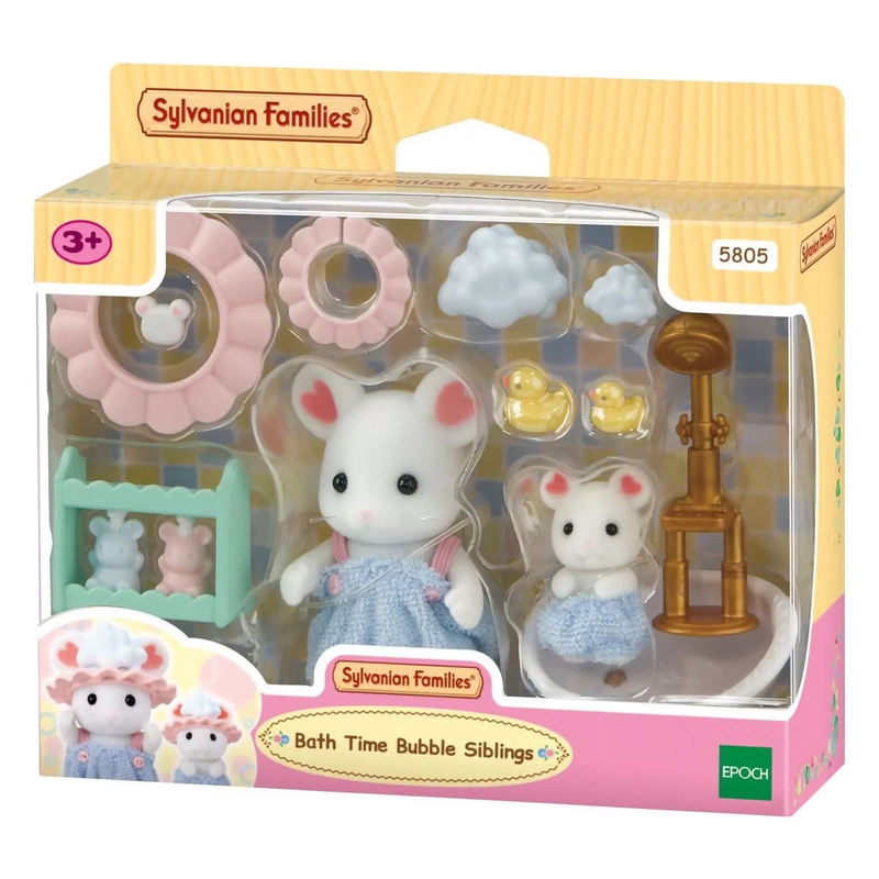 Sylvanian families &ndash; bath time bubble siblings set, , medium-null