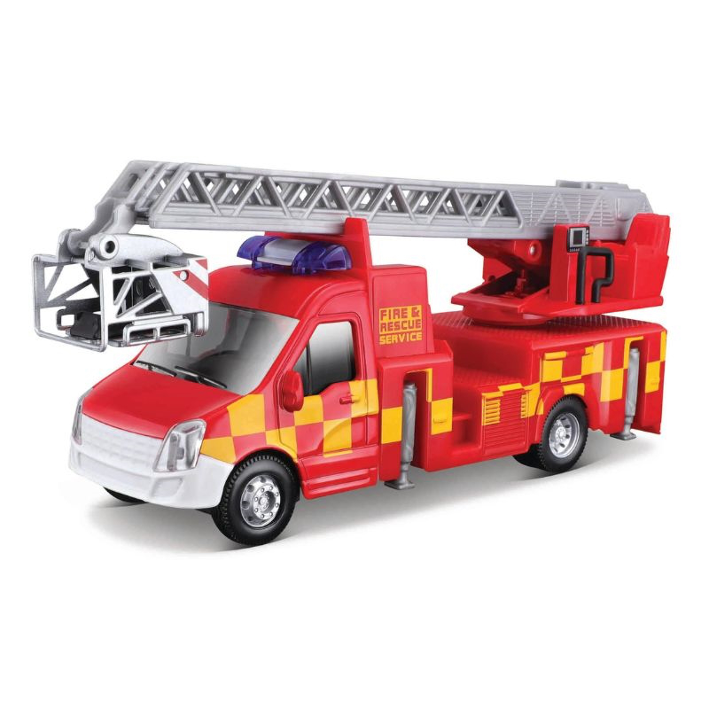 Bburago municipal vehicles fire truck with ladder, , medium-null