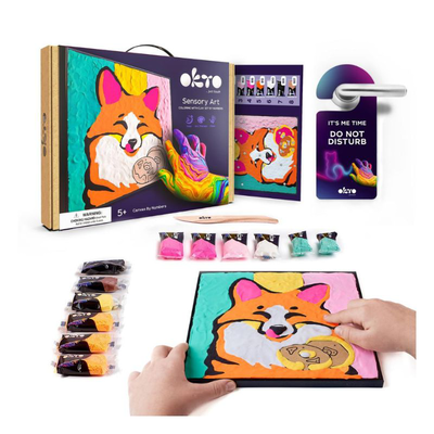 Coloring with clay set by numbers тм окто 29*29 cm fox, , medium