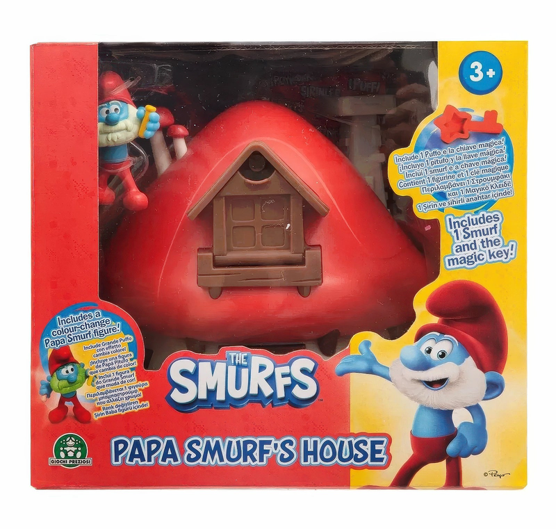 The smurfs playset magic key papa smurf's house, , medium-null