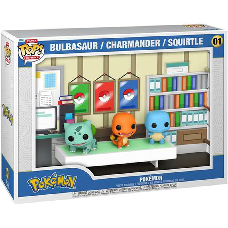 Pop funko! Moment deluxe: pokemon starters 1996 figure, , medium-null