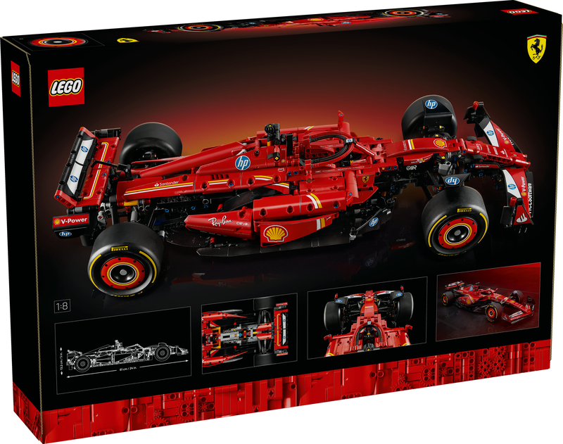 Lego technic ferrari sf-24 f1 car 42207 for ages 18+ 1361pcs, , medium-null