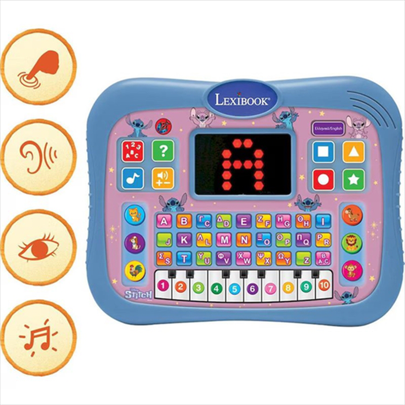 Lexibook educational bilingual tablet disney stitch jcpad007d, , medium-null