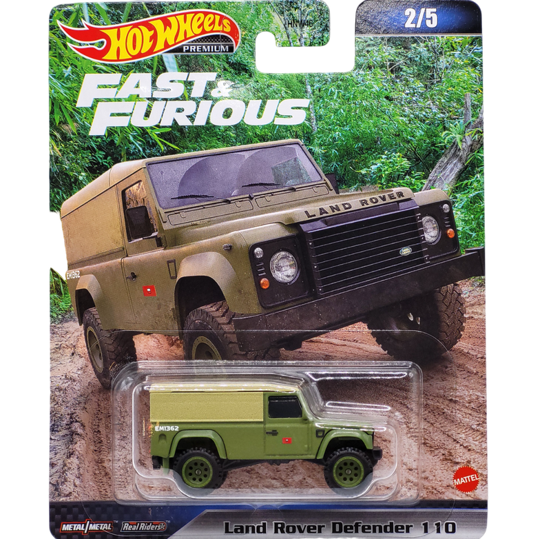 Product image: Hot wheels land rover defender 110 – premium fast & furious case hnw46 979d 1/64 die-cast model, , medium-null