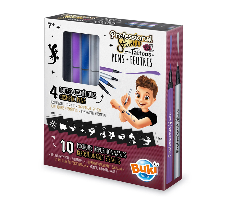 Buki france tattoos pens - silver, , medium-null