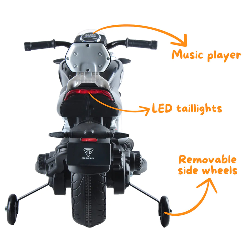 Triumph rocket 3gt electric 12v battery powered  ride-on motorbike - black, , medium image number null