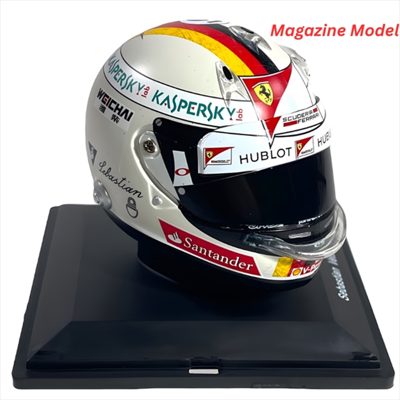 Magazine model 1/5 - spark sebastian vettel 2015 scuderia ferrari #5 formula 1 helmet, , medium-null