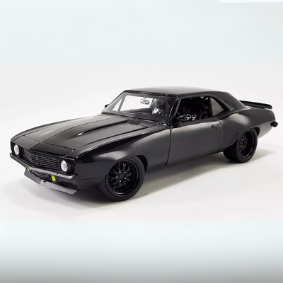 Acme diecast 1/18 1969 chevrolet camaro street fighter *convict*, triple gloss black, , medium