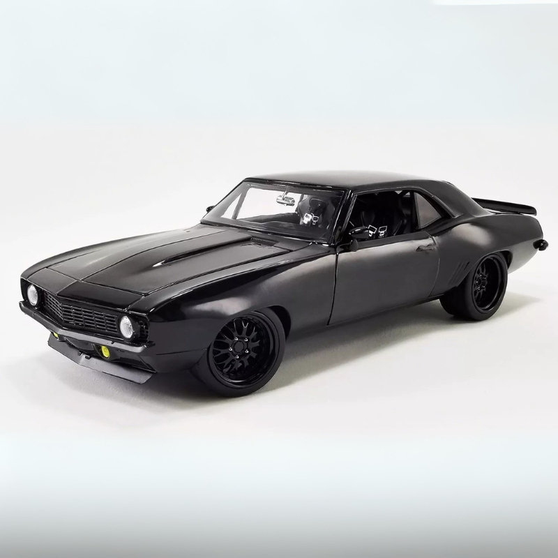 Product image: Acme diecast 1/18 1969 chevrolet camaro street fighter *convict*, triple gloss black, , medium-null