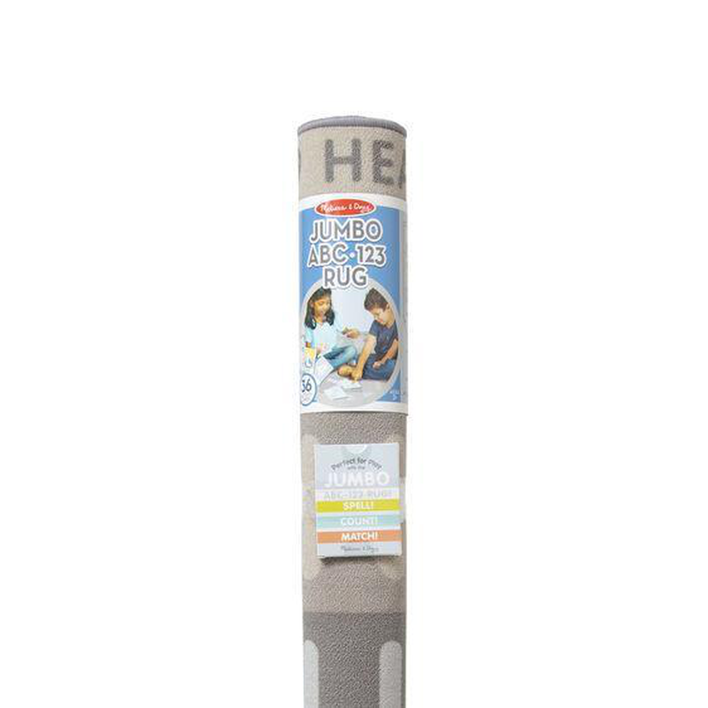 Melissa & doug jumbo abc-123 rug - neutral, , medium image number null