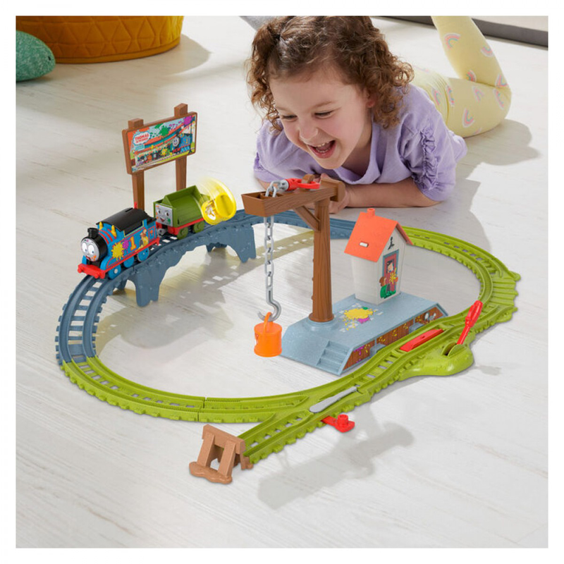 Product image: Fisher-price thomas & friends paint delivery motorised train set, , medium-null