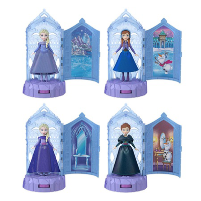 Disney frozen reveal mini surprise doll and castle playset (jcr90) 3y+ (1pc random selection), , medium
