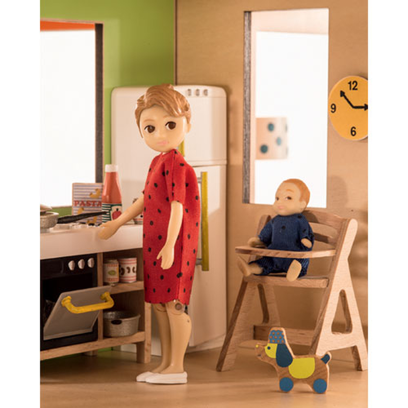 Djeco cubic house (house sold empty) dolls houses, , medium-null