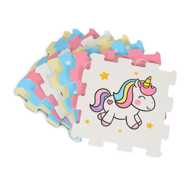 Product image: Παιδικό παζλ χαλάκι δαπέδου unicorn 8 τεμαχίων 30x30cm, , medium-null