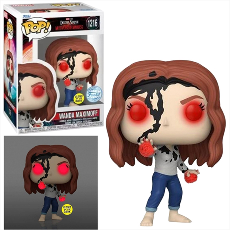 Product image: Funko pop! Marvel: doctor strange in the multiverse of madness - wanda maximoff earth-838 glows in t-null