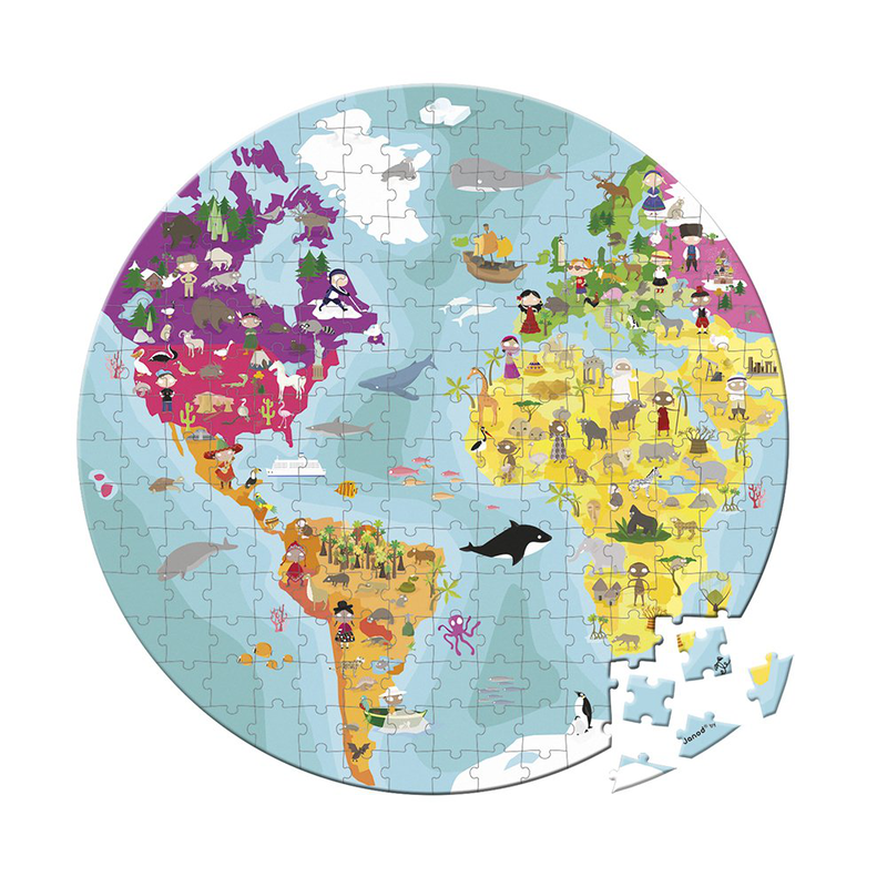 Suitcase puzzle blue planet 208, , medium-null