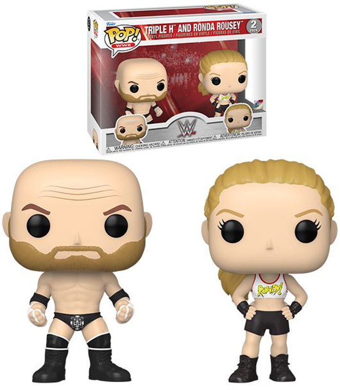 Pop funko! 2 pack: wwe triple h and ronda rousey figures, , medium-null