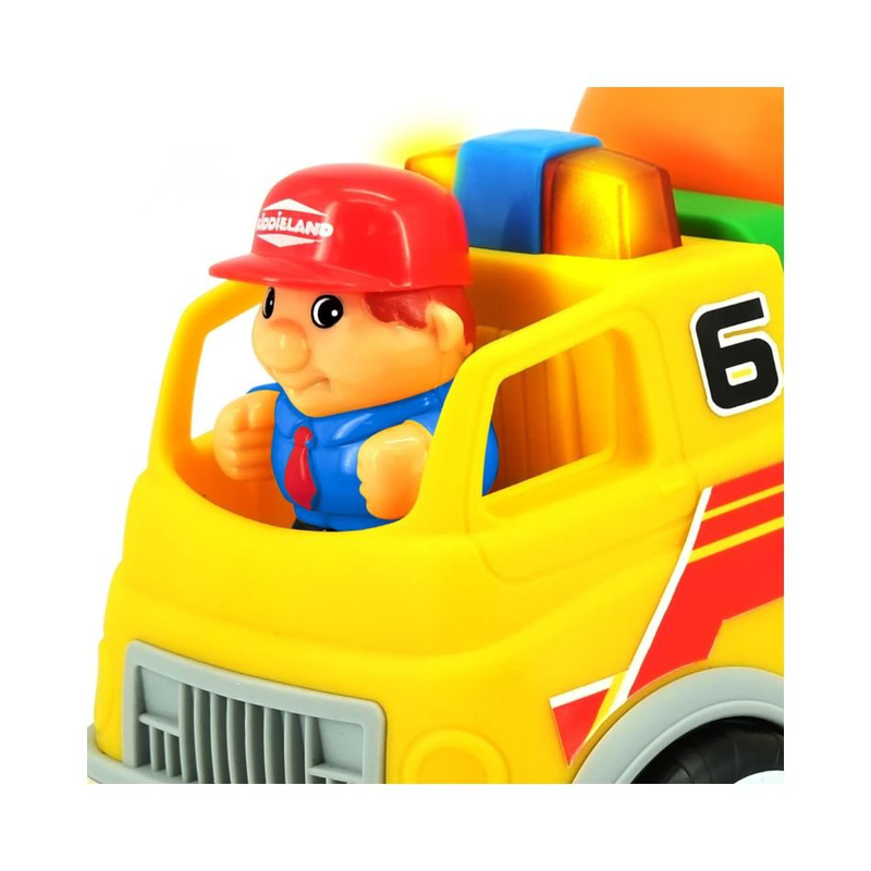 Kiddieland bright παιδικό φορτηγάκι harvest light & sound cement mixer με ήχους & φώτα 063206, 12+ μηνών , , medium-null