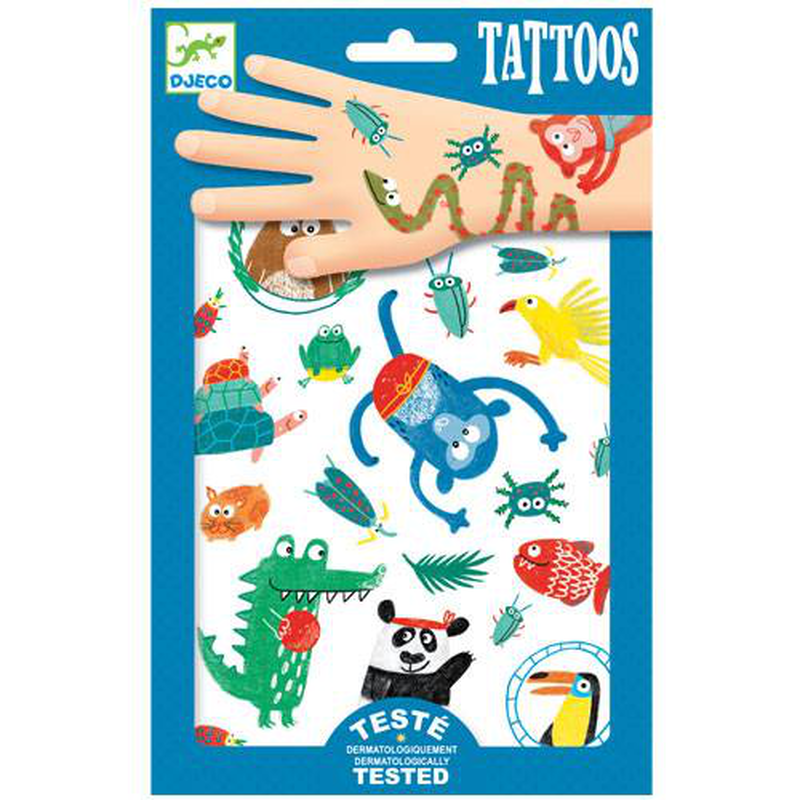 Djeco tattoos - snouts, , medium-null