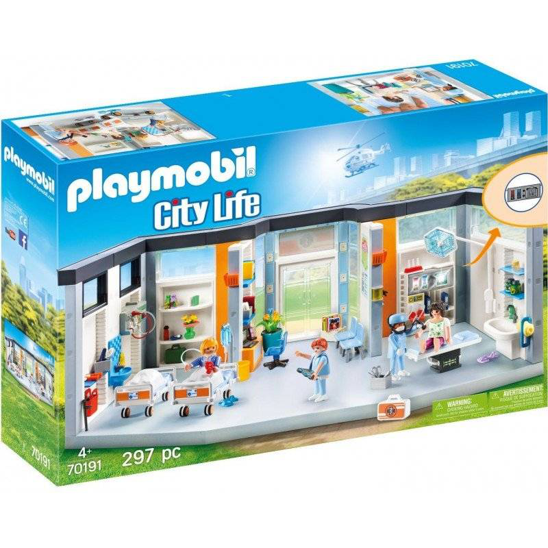 Playmobil 70191 city life furnished hospital wing, , medium image number null
