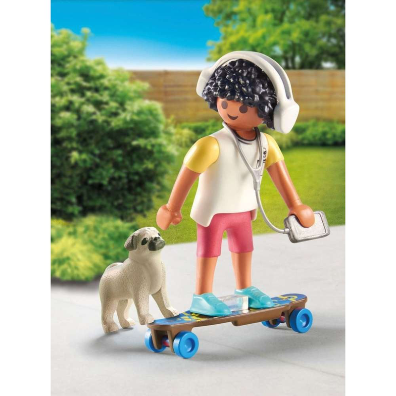 Playmobil boy with dog, , medium-null