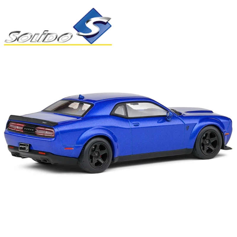 Solido 1/43 2018 dodge challenger srt demon, blue, , medium image number null