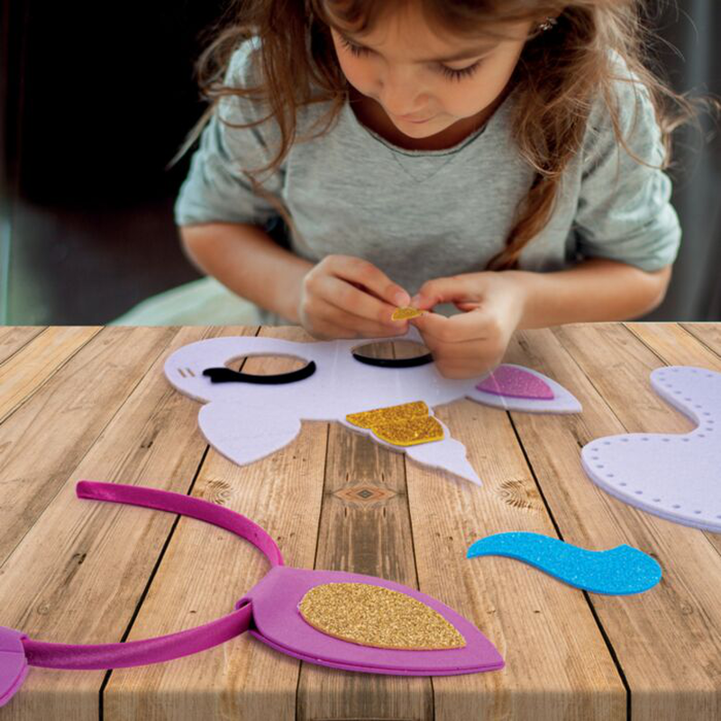 As craft unicorn with 3 shapes diy 3y+, , medium image number null