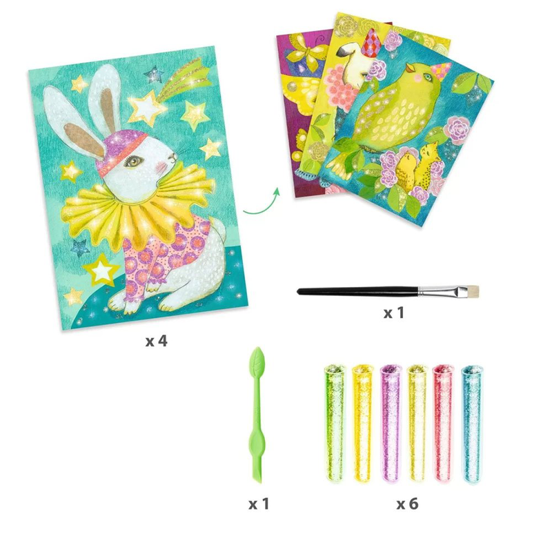 Animals carnival glitter boards, , medium image number null