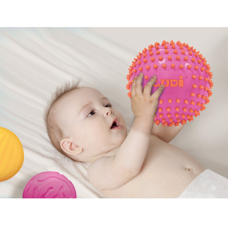 Product image: Set of 3 pink big sensory balls, , medium-null