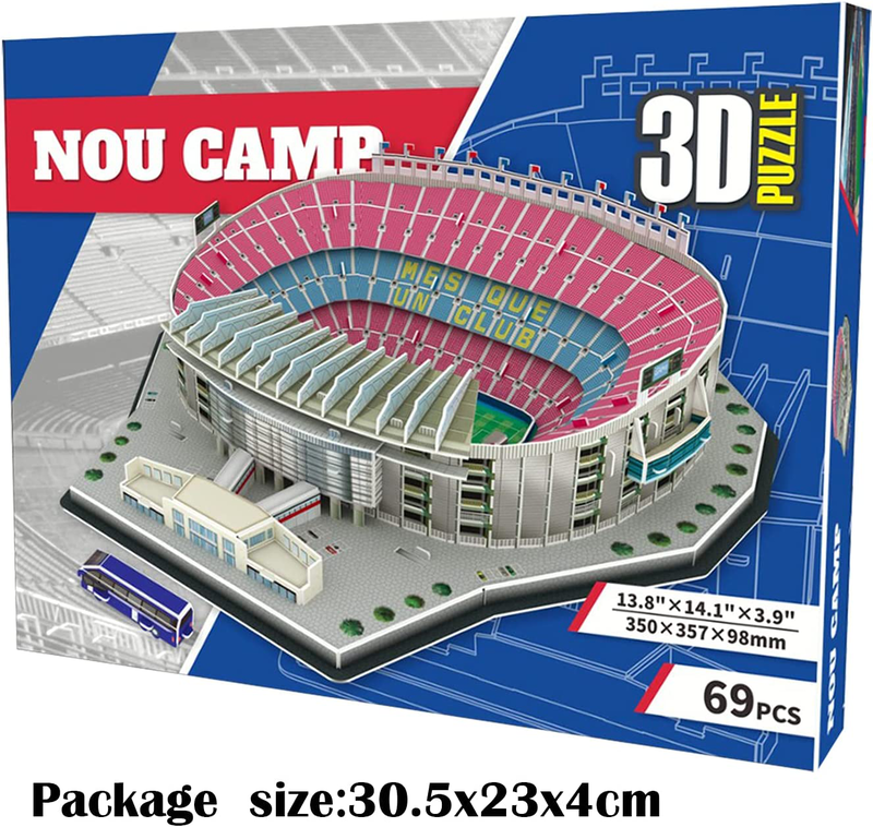 Product image: 3d puzzle camp nou stadium - barcelona 69pcs, , medium-null