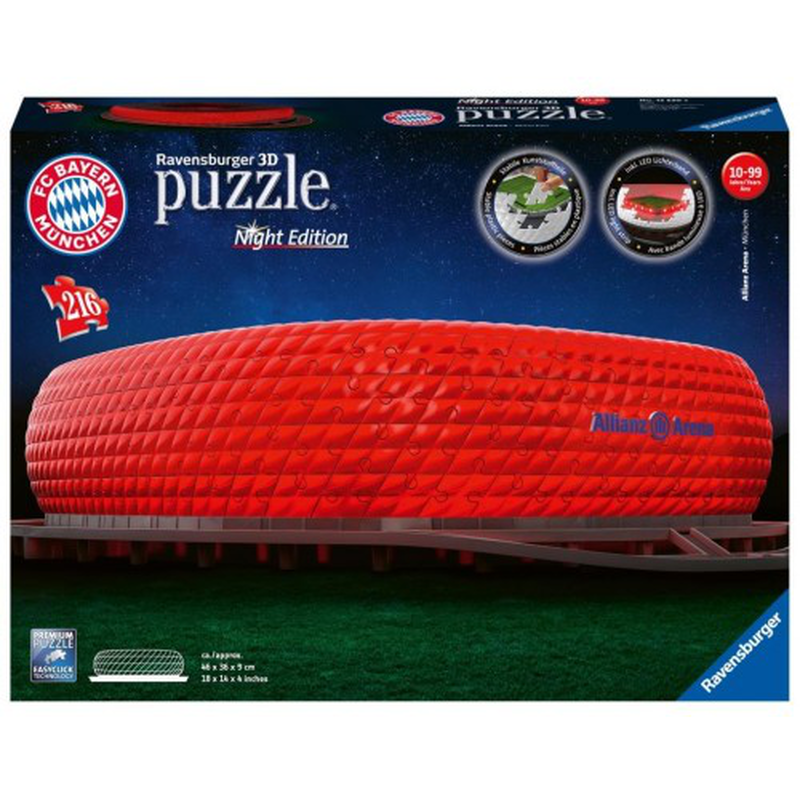 Product image: Ravensburger 3d puzzle night edition 216 pcs allianz arena 12530, , medium-null