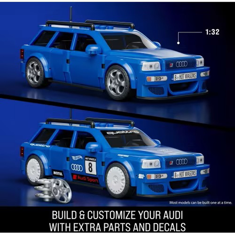 Hot wheels brick shop 94 audi avant rs2 253pcs 10y+ (jgr28), , medium-null