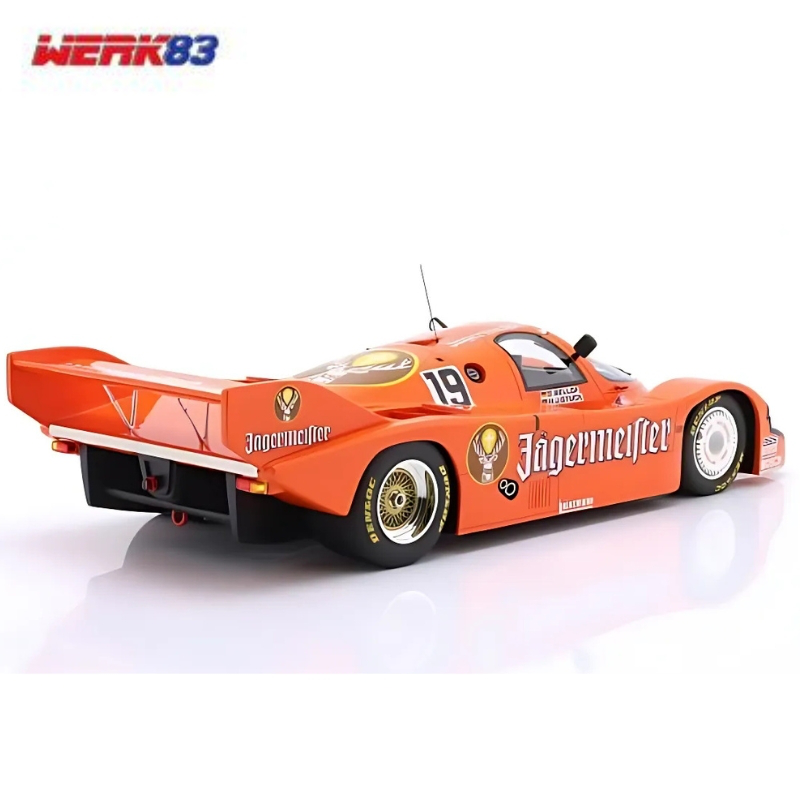 Werk83 1/12 1984 porsche 956b *jägermeister* #19 winner 1000km imola 1984 stuck, bellof, orange, , medium-null