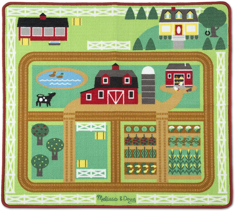 Melissa & doug 19425 around the barnyard farm animals rug, , medium-null