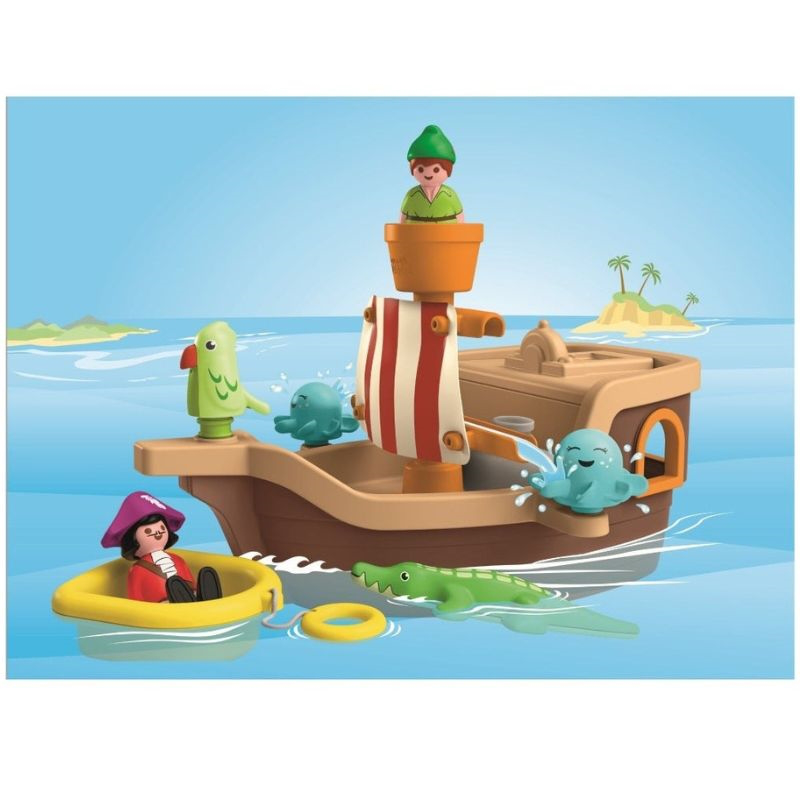 Product image: Playmobil 71769 junior disney - junior disney: peter pans pirate ship with water splash fun, , medium-null