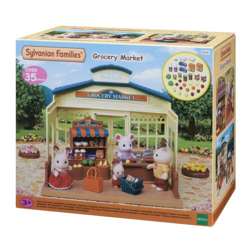 Product image: Sylvanian families grocery market playset, , medium-null