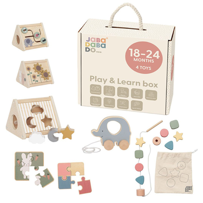 Jabadabado play and learn box ξύλινο κουτί δραστηριοτήτων 18-24m, , medium