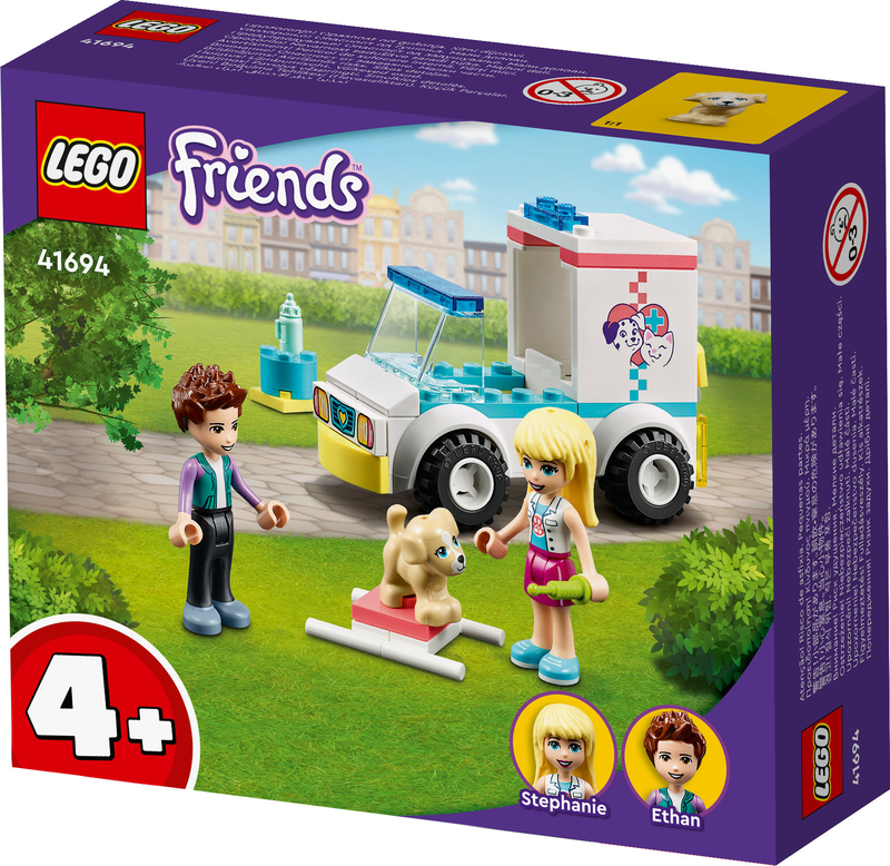 Lego friends pet clinic ambulance 41694 for ages 4+ 54pcs, , medium-null