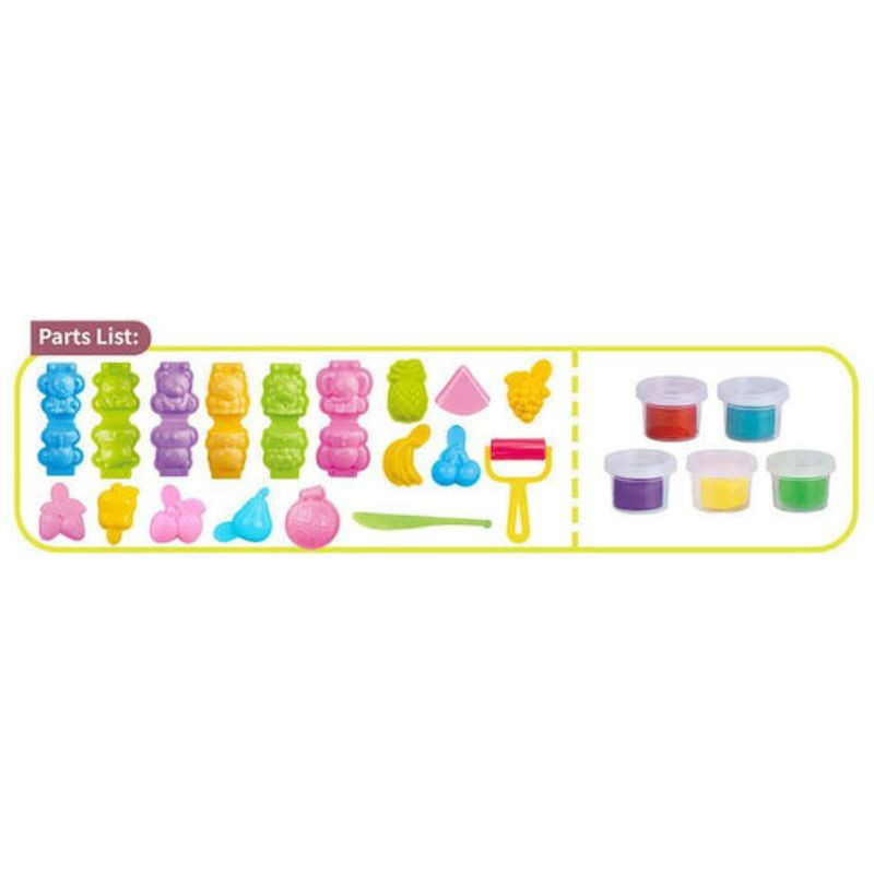 Play dough - animal & fruit paradise 5 colors, , medium-null