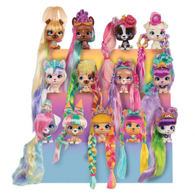 As vip pets series 2 color boost collectible doll with extra long 71200 3y+hair  1pc random selection, , medium