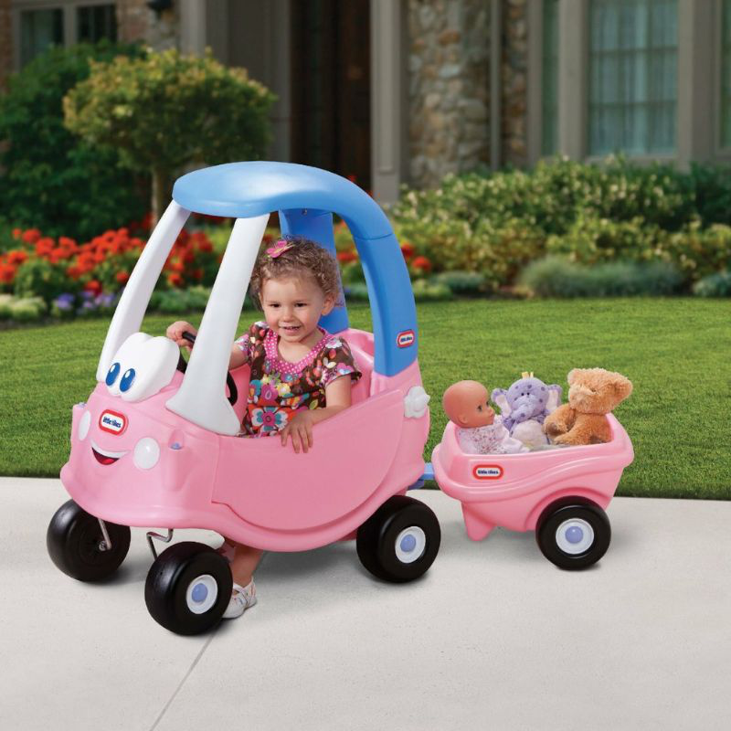 Little tikes cozy coupe trailer pink 621451e3x1, , medium-null