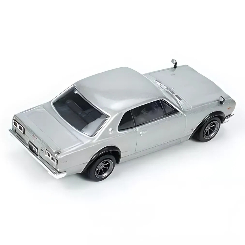 Tarmac 1/64 nissan skyline 2000 gt-r kpgc10, silver, , medium-null