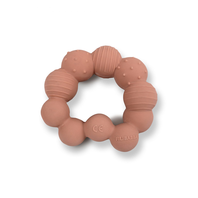 Filibabba teether - lily the larva peach, , medium