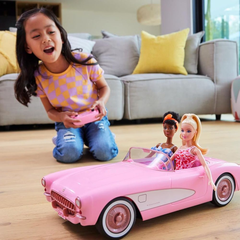 Product image: Barbie hot wheels rc corvette τηλεκατευθυνόμενο αυτοκίνητο της barbie από την ταινία!, , medium-null
