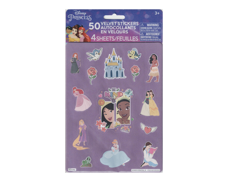 Product image: Enchanting velvet disney princess stickers: a pack of 50 magical moments for kids, , medium-null