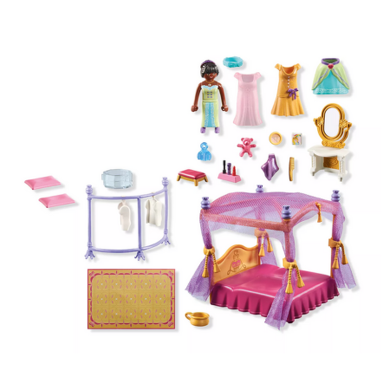 Playmobil princess magic - bedroom with dressing room 4y+ (71847), , medium-null