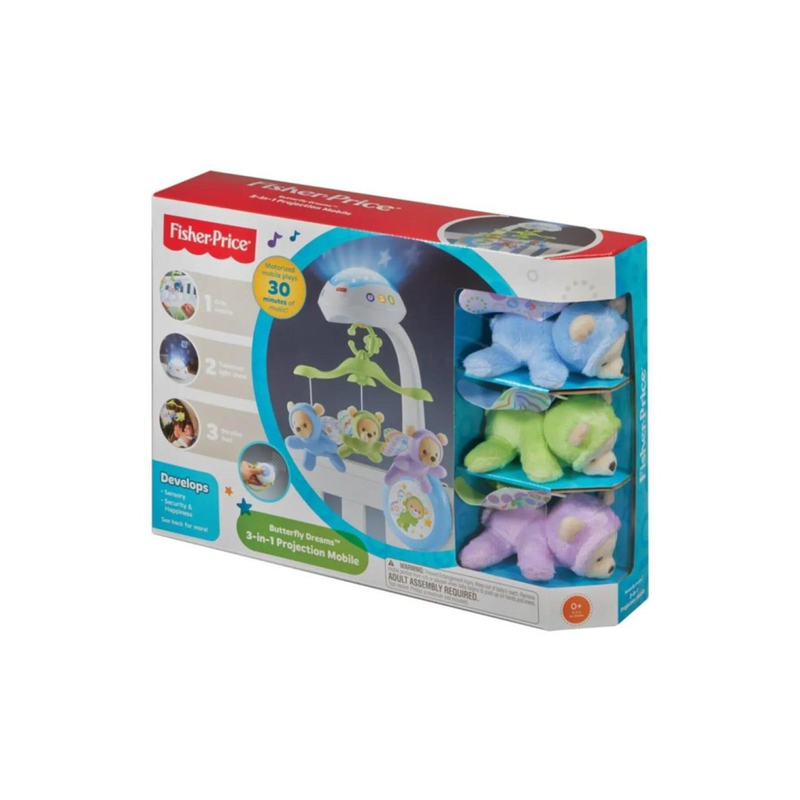 Fisher price butterfly dreams 3 in 1 projection mobile 0m+, , medium-null